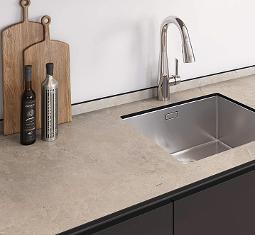 6035/SL Silver Marble HPL Compact elga